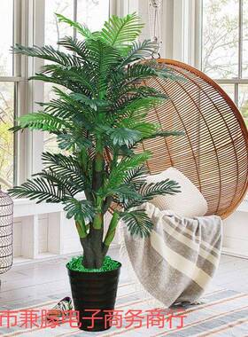 款真仿散尾葵盆栽仿真家花新客厅RYL摆件假树居装饰塑料葵树绿植