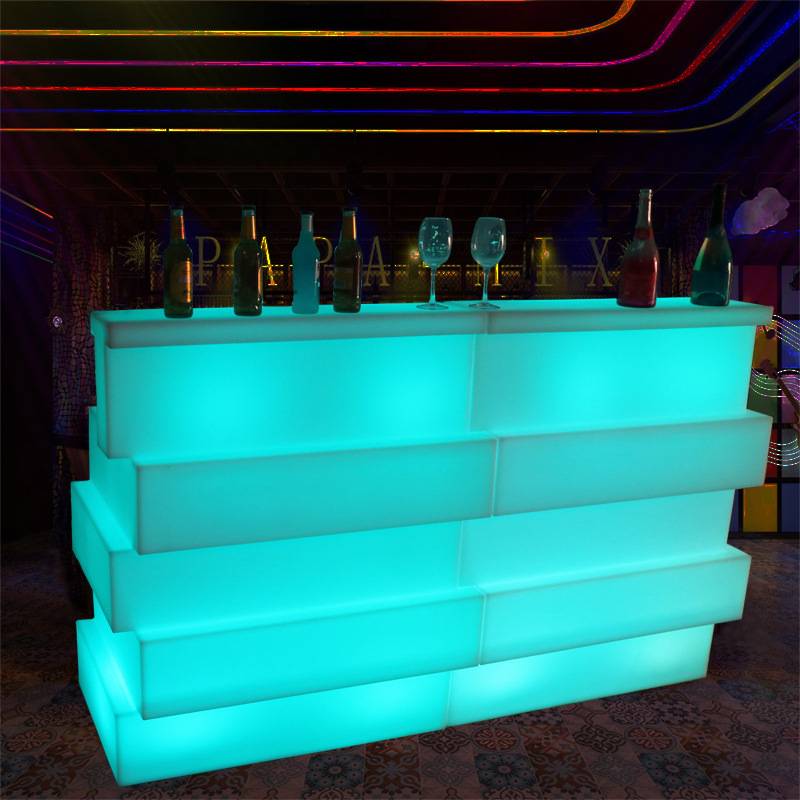 led户外发光酒吧台可移动酒店宴会活动接待台派对商用防水调酒台