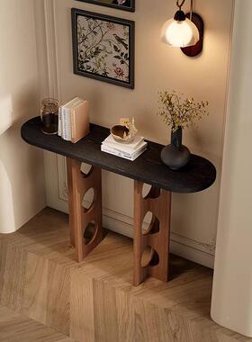 中式端h4rwRnat实木景镂空玄关现户代简约风拼色客厅入展示台台供