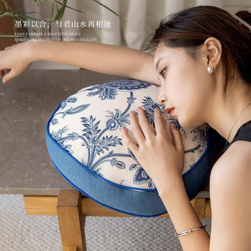 新中式青花瓷芦抱枕客厅背沙发葫靠垫复古中国风靠形枕异无品牌/
