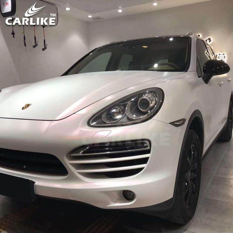 彩珠幻改CL-MW色膜哑面光白变色龙白光变金车身曙贴纸白变蓝贴膜