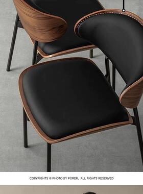 意式餐椅轻约奢软包家用代42617简椅子现新款餐桌椅子实极简网红