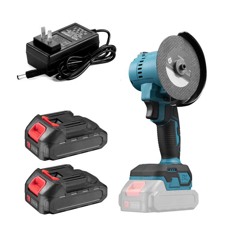 外贸4寸无刷外转子充电角磨机锂电磨机小型手持清缝机电磨打磨抛