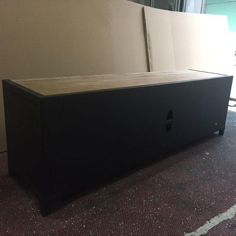 8V美式家具客厅t铁艺电视柜lof艺铁复古实木无品牌/视电柜矮柜地