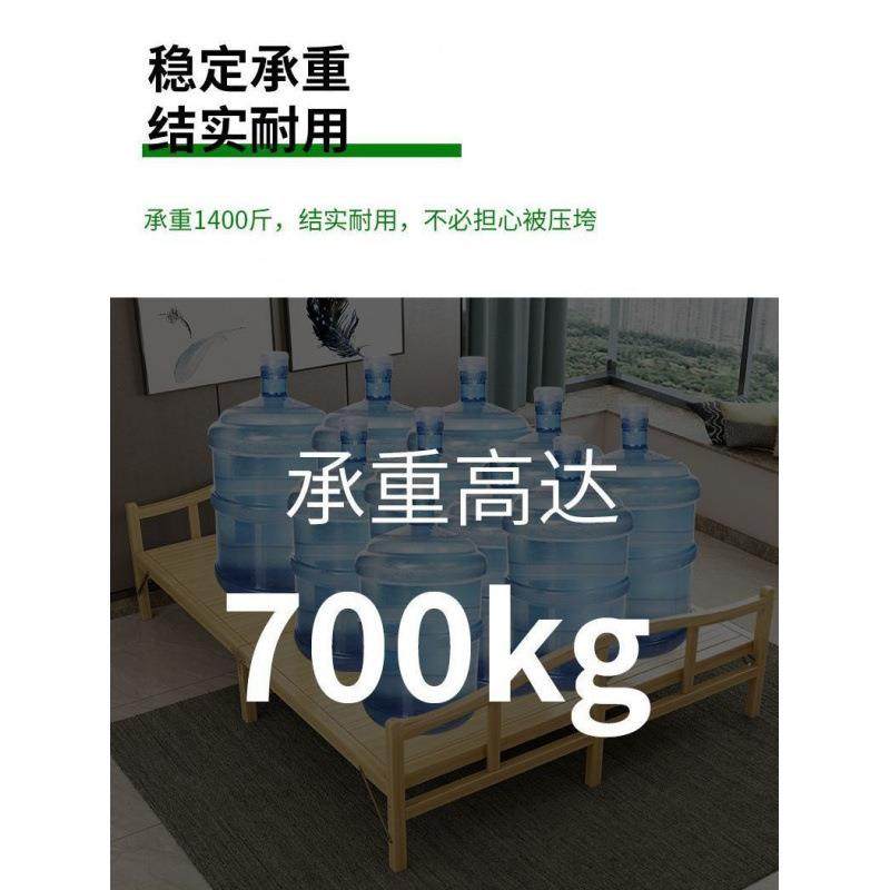 夏季实竹床便宜可折床WKN人双人家单用成人午休午睡硬板凉床木板