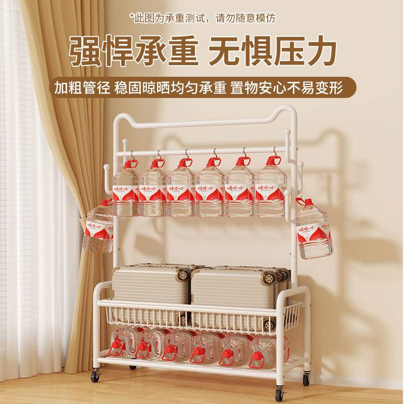 简约衣帽架落地衣架家用卧室晾衣简易衣服收纳置物架室内挂衣架