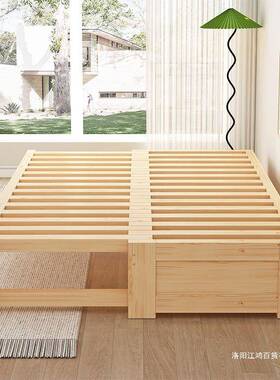 z%实木沙床发发床多功折能叠床抽拉蹋蹋米床沙床一体91347两用伸