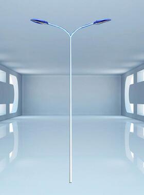 户米外双臂双led路灯挑UBV杆臂市电220V城市道路照头明工程灯7米8