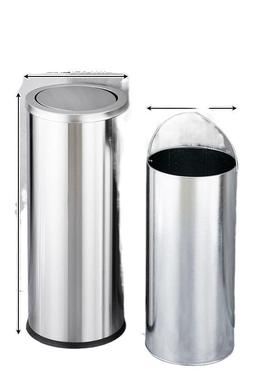 皮翻盖酒店大堂带大号垃座地圆圾桶包邮66756港式桶立式不果锈钢