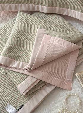 CELING双面50S莱赛尔天丝床盖夏被四件套高温砂洗绗缝夹棉炕盖