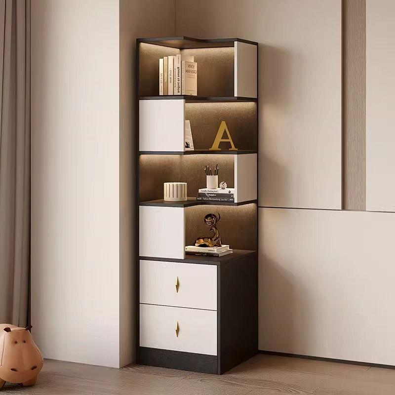 uD奢转轻角柜墙角三角直角弯拐PVE角抽屉置物架客厅6卧室储物靠转