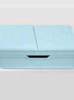 新款创意L折随25586身ED化妆镜台式带灯光折叠储收纳物盒三化妆镜