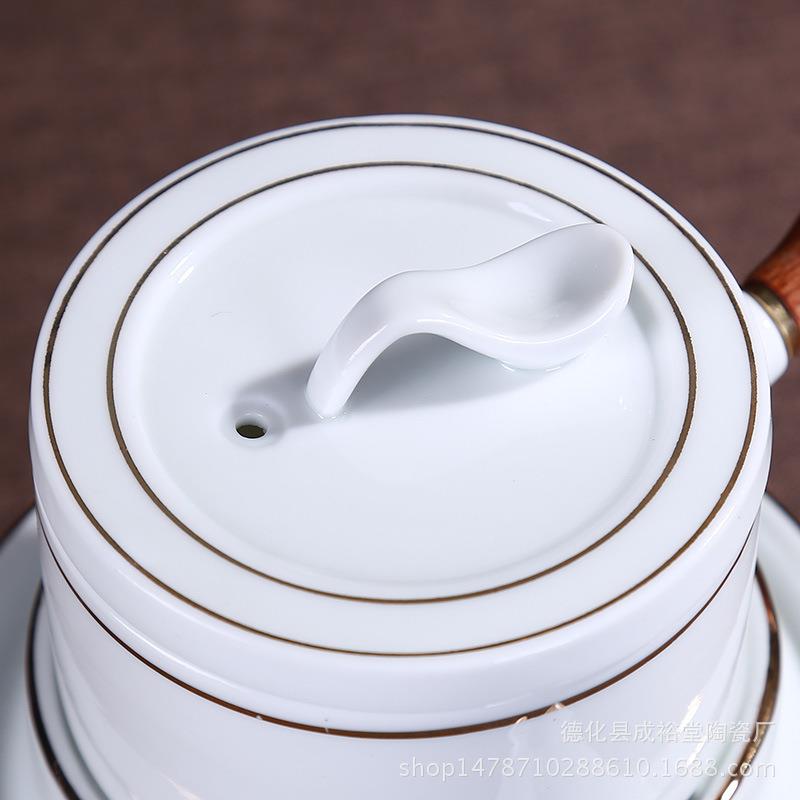 时来运转粗瓷茶具整套陶功夫半石磨瓷泡090茶茶水分离陶茶具套装