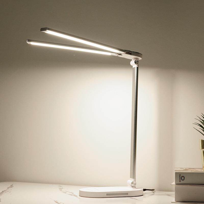 ?源电F$ph($p$头双头台折叠智能充无线充电台学灯习阅读灯钢琴护