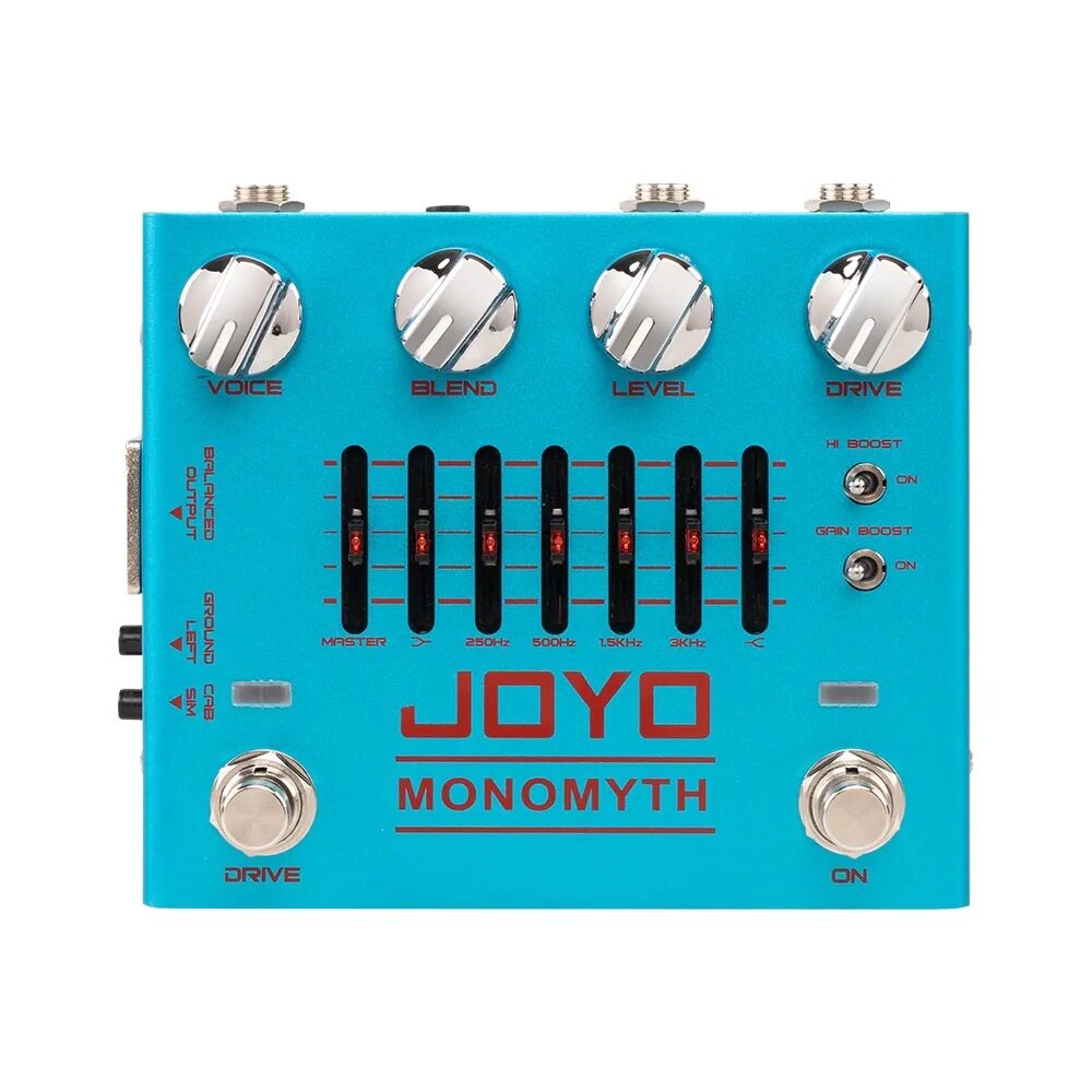 JOYO卓乐R-26电贝斯BASS双通道前级均衡DI箱模双钉单块效果器过载