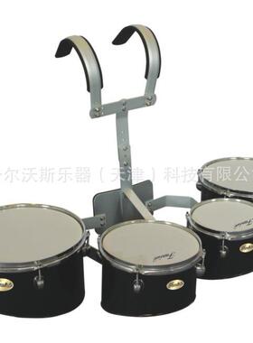 三联鼓背架三鼓音鼓行进鼓101213英寸号队四音鼓DAG五联鼓