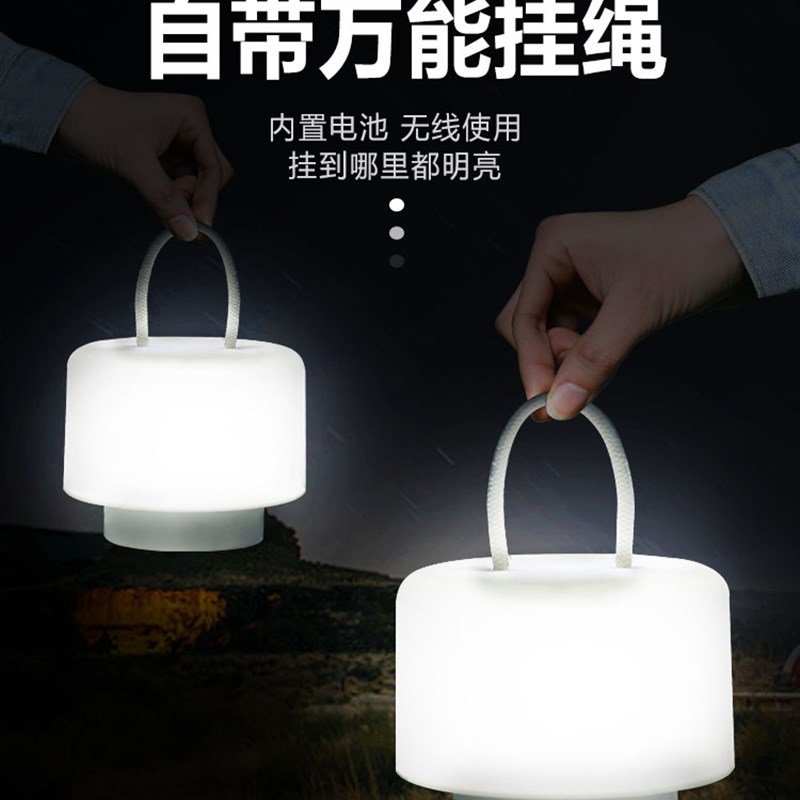 摆摊地摊户外夜市灯usb可充电灯泡停电应急家用式移动照明LED挂灯