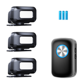 分体式 店铺进门迎宾欢迎光临感应器三拖一无线红外报警器感应门铃