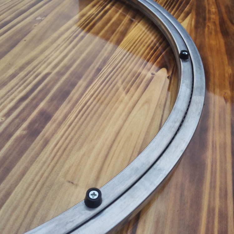 包邮餐桌玻璃转盘底座转台轴承火锅桌面不锈钢转芯轨道滑轮旋转器