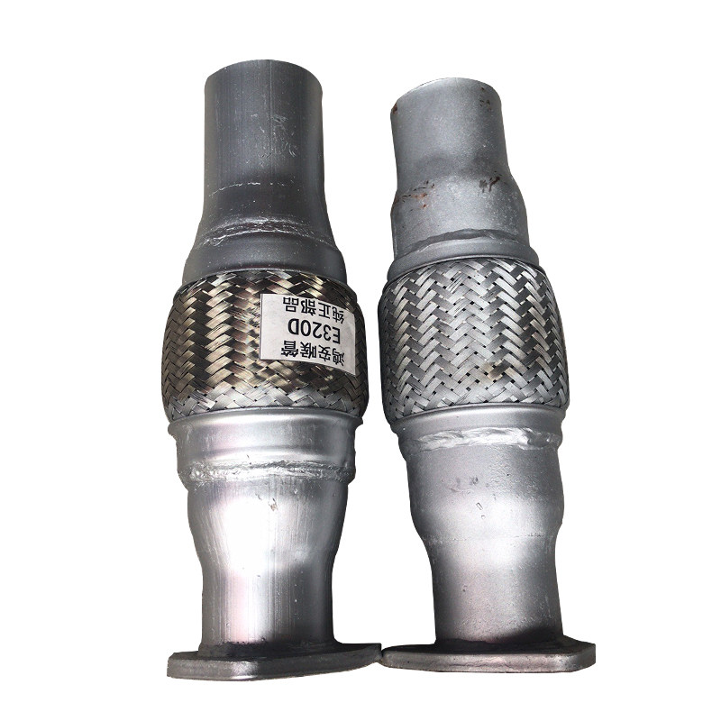 挖掘机配件 卡特E320B C D消声器喉管排气波纹管接头增压器连接管