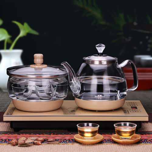 智能全自动上水电热烧水壶底部抽水式茶台家用电磁炉泡茶具器功夫
