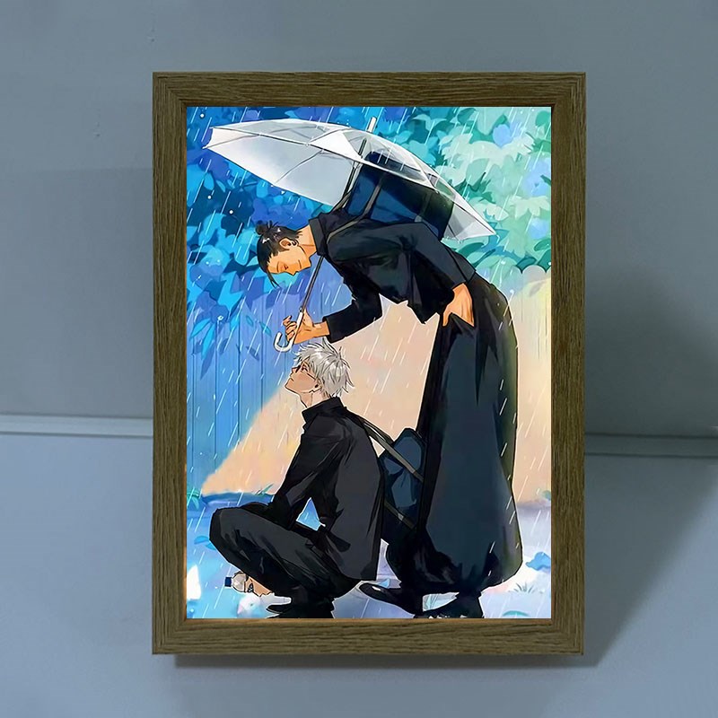 咒术回战灯光画五条悟夏油杰周边装饰画动漫相框小夜灯生日礼物