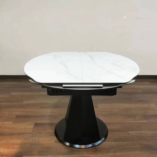 顺尔达岩板三用伸缩餐桌多功能折叠简约1米小桌子