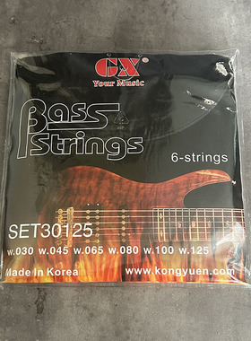 GX贝斯练习弦 五弦5弦40-125套弦 六弦6弦30-125贝司Bass Strings