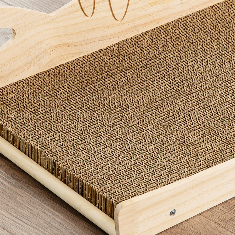 木质猫抓板替换芯瓦楞纸猫抓板磨爪子猫咪玩具不掉屑高密度抓板芯