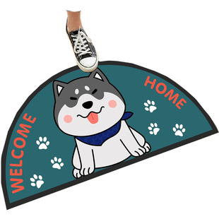 卡通半圆浴室吸水进门地垫卧室地毯家用卫生间门口防滑脚垫可机洗