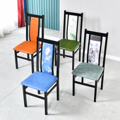 新中式 酒店餐椅餐厅包间宴会铁艺中国风火锅店古典椅饭店靠背椅子