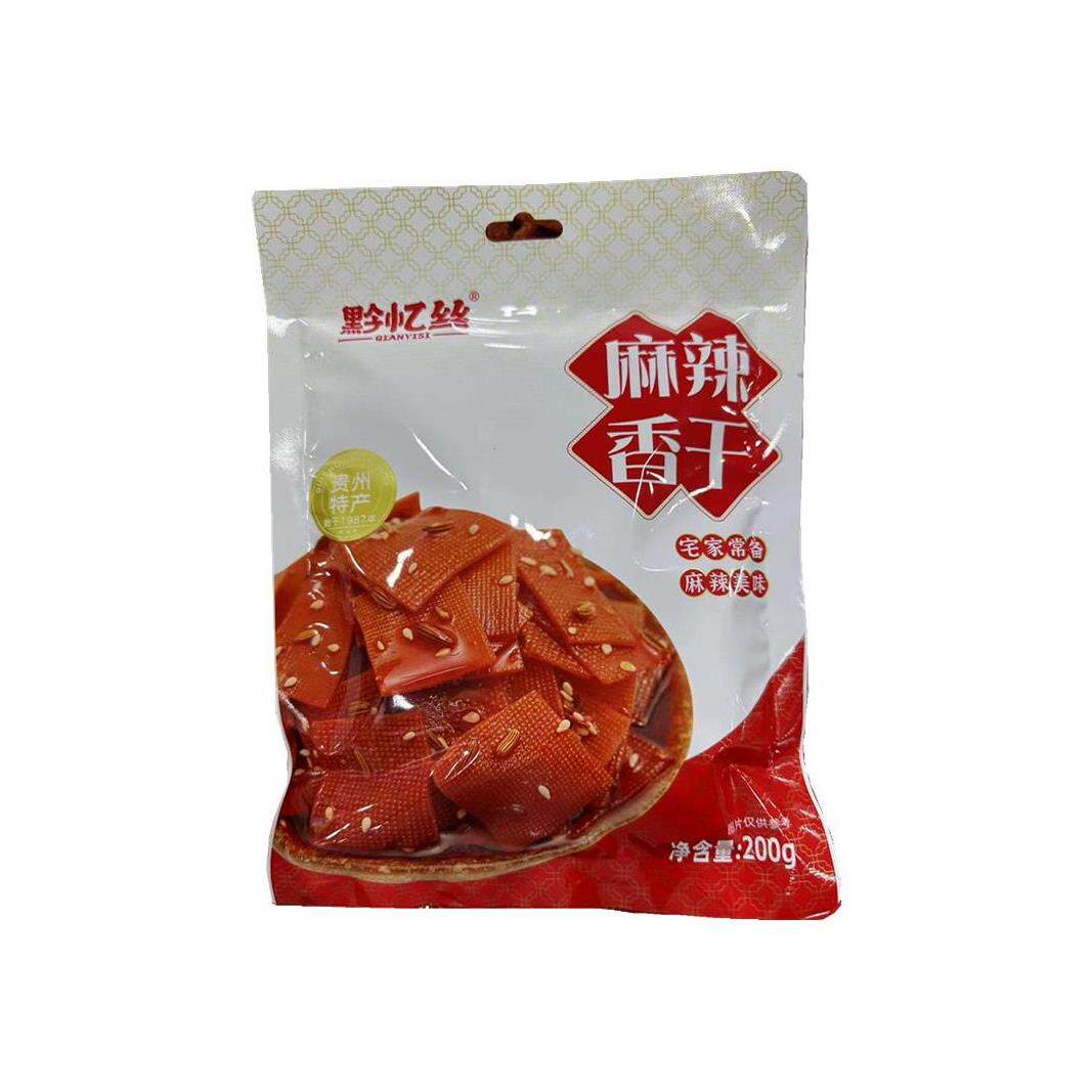 贵州特产黔忆丝麻辣土豆丝干 干丝杏鲍菇豆腐香干 干200克美味开