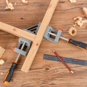 相框夹 木工夹具 铝合金钳体工具 快速型角度夹 双手柄90度直角夹