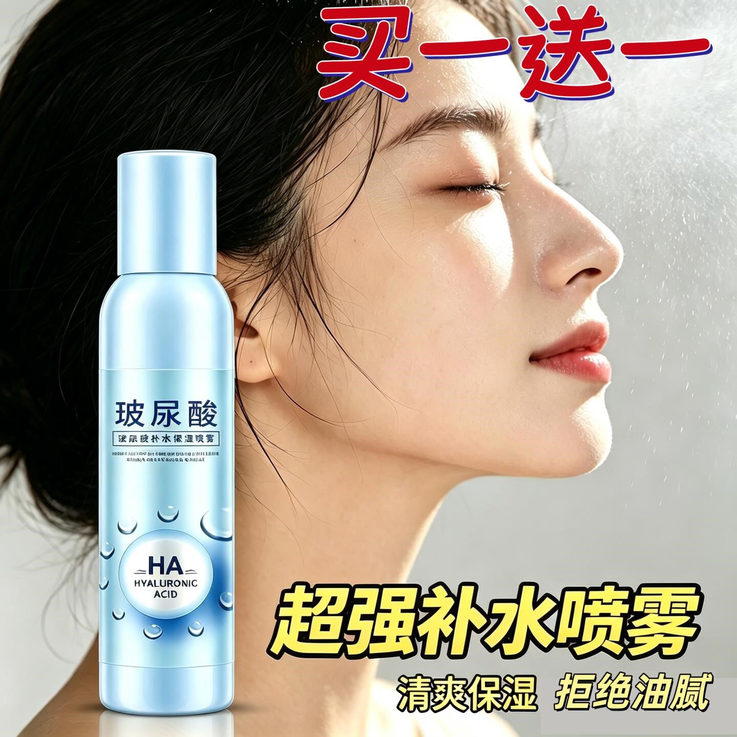 一枝春玻尿酸补水提亮爽肤喷雾