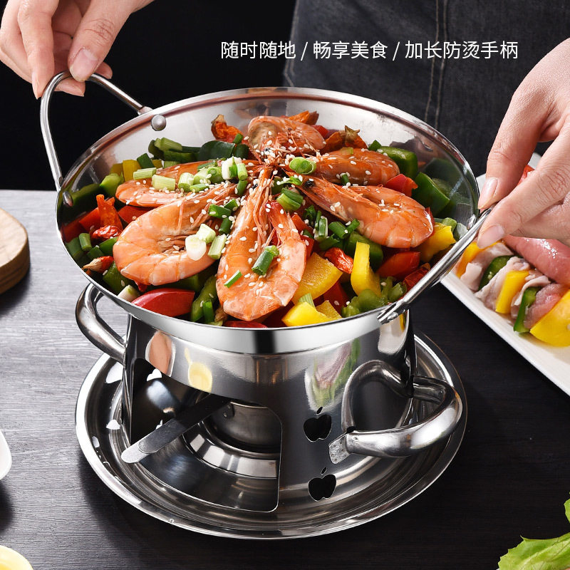酒精炉小火锅固体液体宿