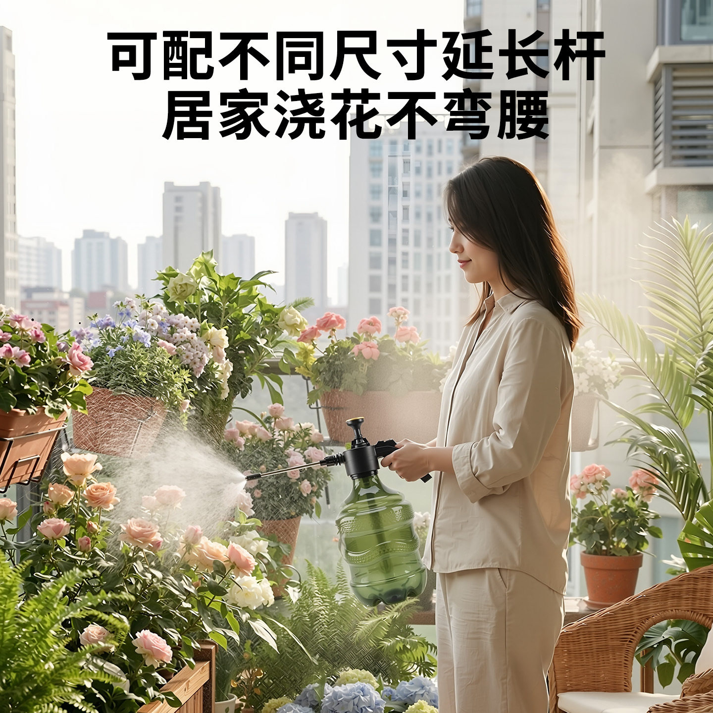 高压喷壶手动气压式养花