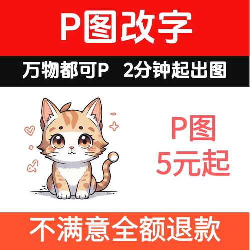 p图改字证件照p图图片处理ps无痕改字修图换背景婚纱照精修