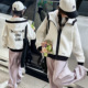 休闲运动大儿童洋气撞色连帽夹克风衣春秋款 女童外套春季 2026新款