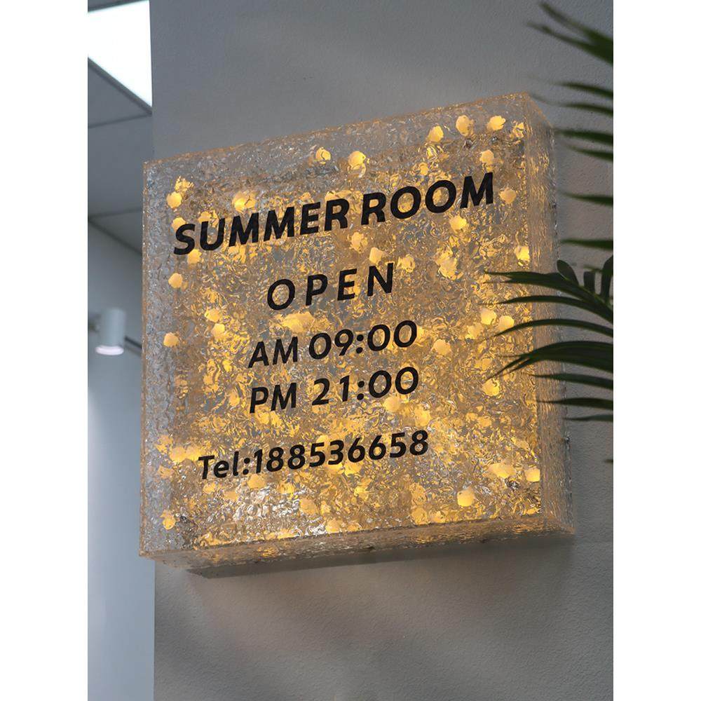 石头纹亚克力灯箱定制 创意INS泡泡灯发光招牌 led广告牌挂墙式,商业/办公家具,灯箱,淘宝优惠券,粉丝福利购,淘宝优惠卷