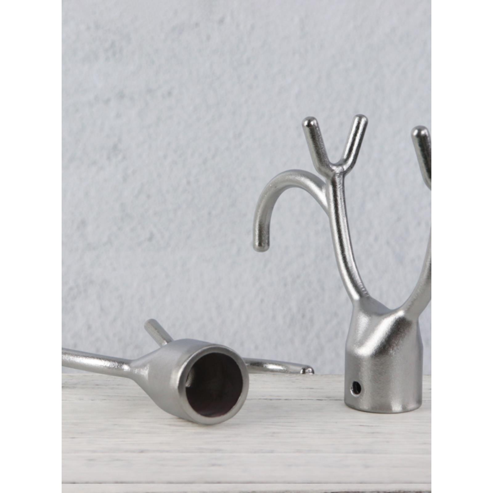 晾衣叉头金属304不锈钢一体丫挂钩晾衣杆伸缩衣架撑挑衣撑衣杆头