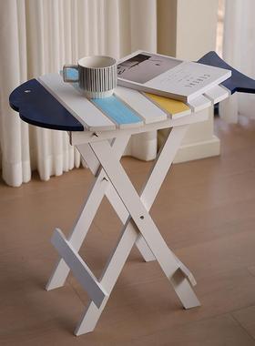 地中海风格创意装饰船桌客厅茶几边几电话桌书报桌儿童房装饰摆件