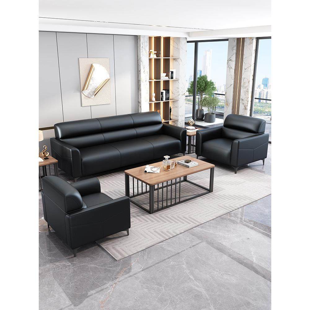 办公沙发现代简约会客接待三人位小户型办公室商务猫抓皮茶几组合,商业/办公家具,沙发,淘宝优惠券,粉丝福利购,淘宝优惠卷