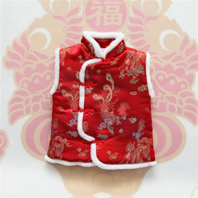 童装马甲男童唐装女童棉背心中国风国学幼儿园园服演出服开学礼服,童装/婴儿装/亲子装,唐装,淘宝优惠券,粉丝福利购,淘宝优惠卷