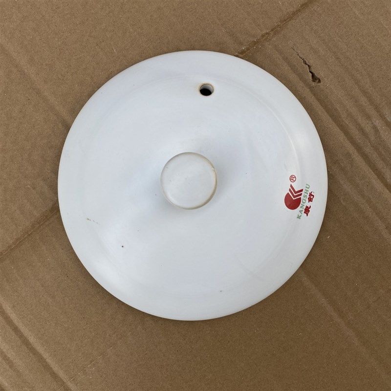 陶瓷砂锅盖子单盖通用配件中药壶盖家用炖锅黄橙色瓷煲炖锅沙锅盖