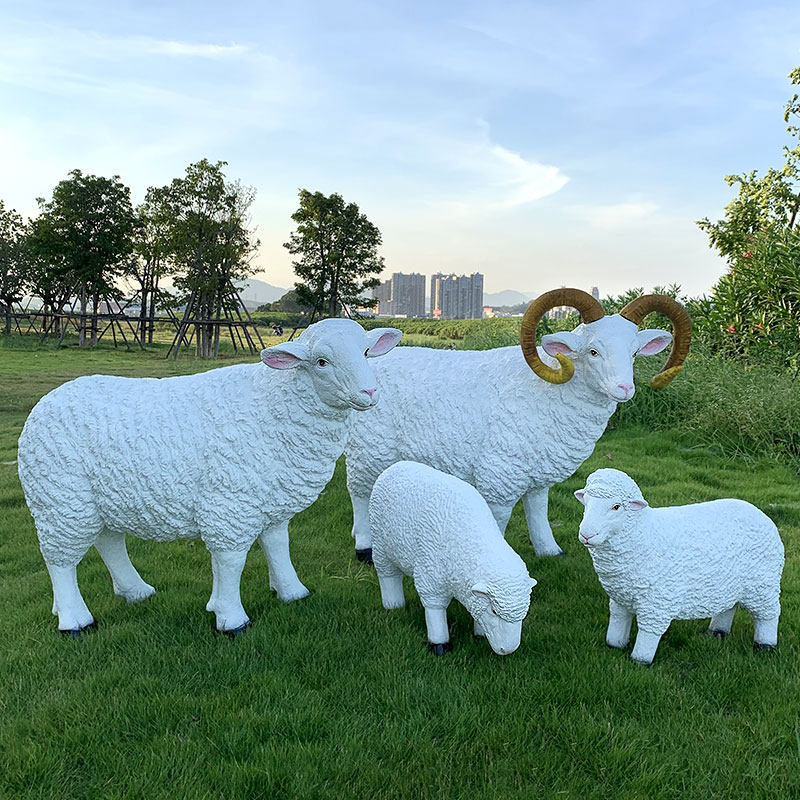 户外玻璃钢绿植草绒动物小羊雕塑园林景观摆件幼儿园卡通草坪装饰,家居饰品,户外/庭院摆件,淘宝优惠券,粉丝福利购,淘宝优惠卷