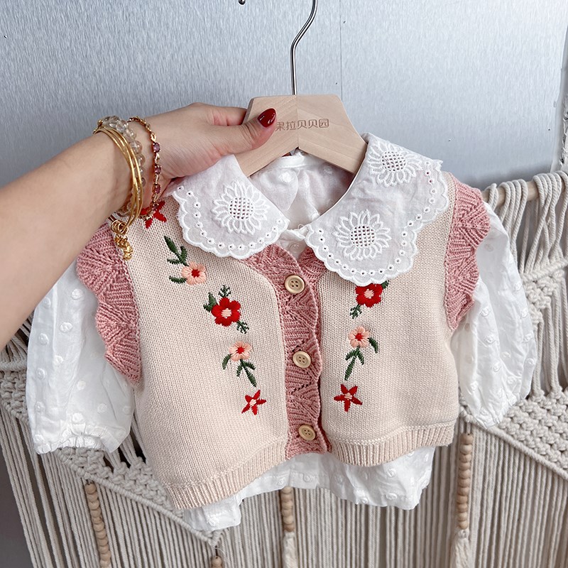 婴儿冬装马甲纯棉纱线0-6月宝宝秋冬加绒背心保暖马夹婴幼儿秋季