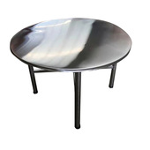 不锈钢火锅桌餐桌外摆桌折叠桌子不锈钢收折桌 稳固耐用加厚型桌