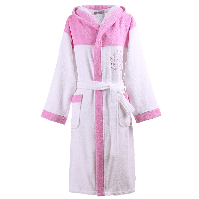 A类纯棉毛巾儿童浴袍女童可穿浴巾吸水男童秋冬加厚游泳浴衣睡袍
