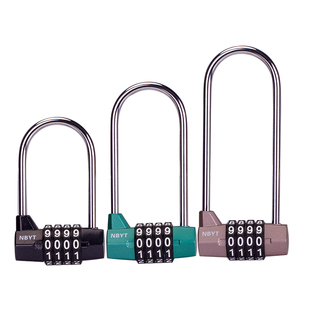 对开门柜子门锁橱柜双门冰箱门衣柜文件柜鞋柜把手拉手密码锁挂锁