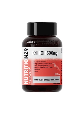Nutrition29纽西臣磷虾油500mg软胶囊60粒/瓶Krill Oil